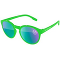 Mirrored Vicky Sunglasses with Corner Lens and Arm Imprint
